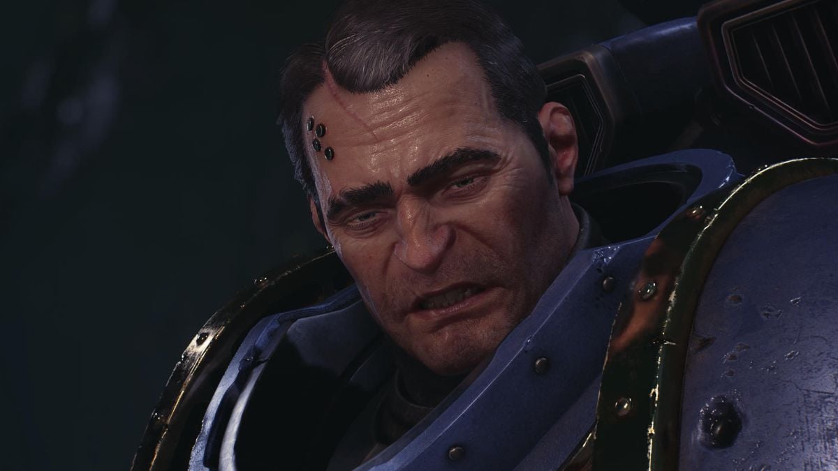 titus in pain warhammer 40k space marine 2