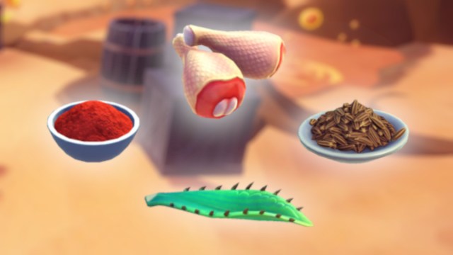 Ingredients needed to make Turkey Leg in Disney Dreamlight Valley