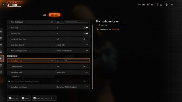 voice chat settings Call of Duty Black Ops 6