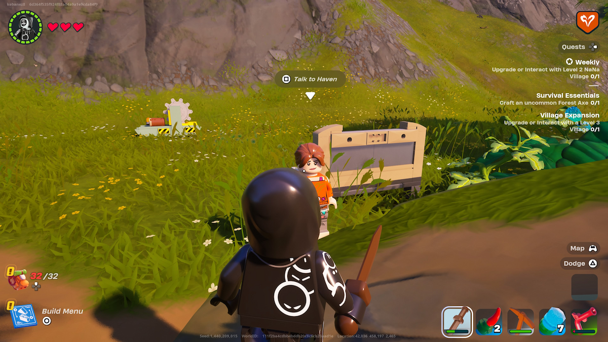 Cómo hablar con Haven en LEGO Fortnite