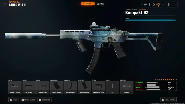 Kompakt 92 Attachmens in Black Ops 6