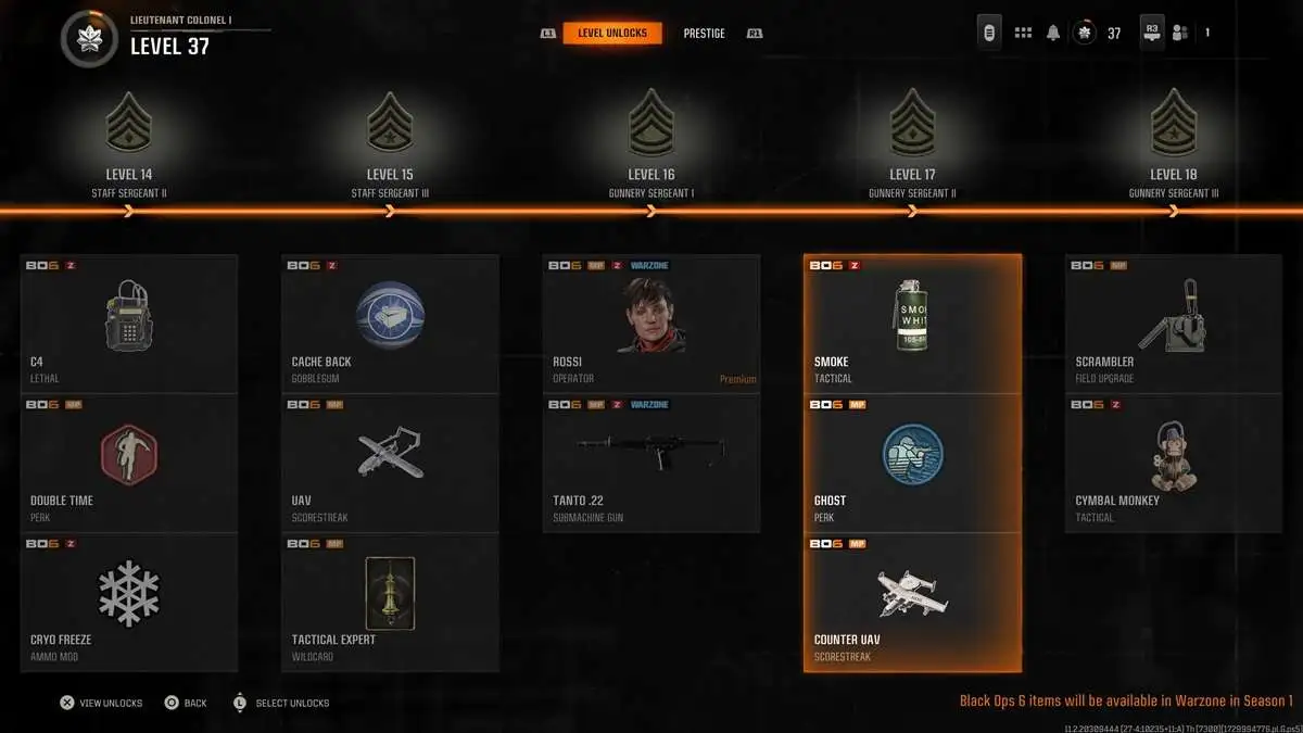 call of duty black ops 6 level 1000 rewards