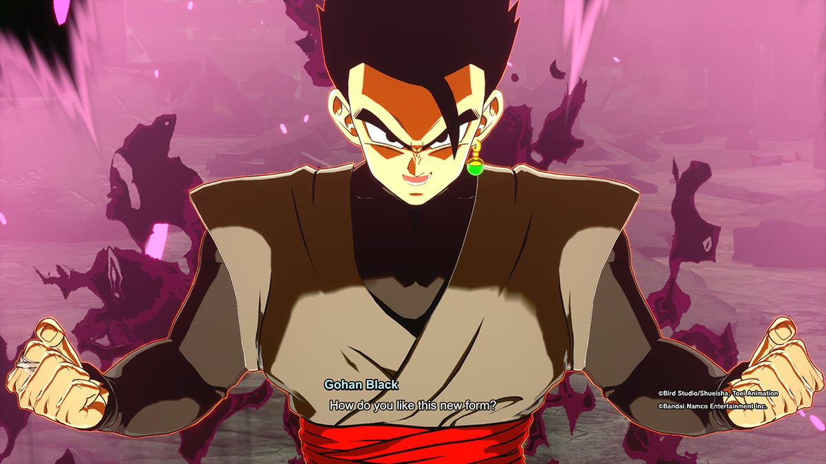 Gohan black, as shown in Dragon Ball Sparking Zero.