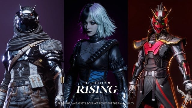 Another key art featuring three Destiny Rising characters as part of the announcement of the game. 