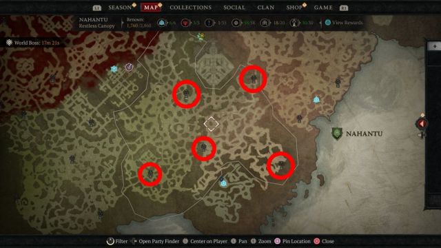 All Tenets of Akarat locations in Diablo 4