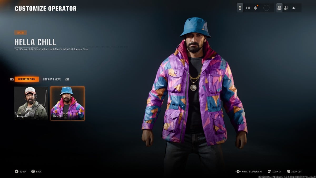 An image of Hella Chill operator skin in Black Ops 6