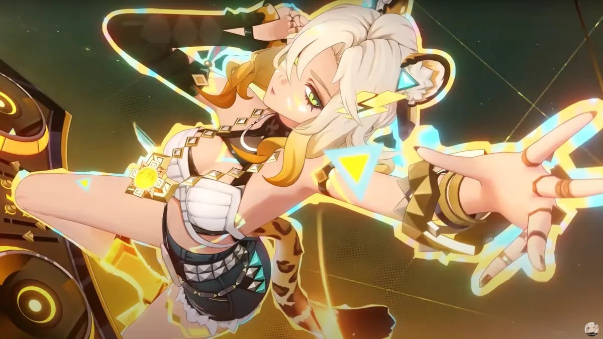 Xilonen from Genshin Impact Burst animation