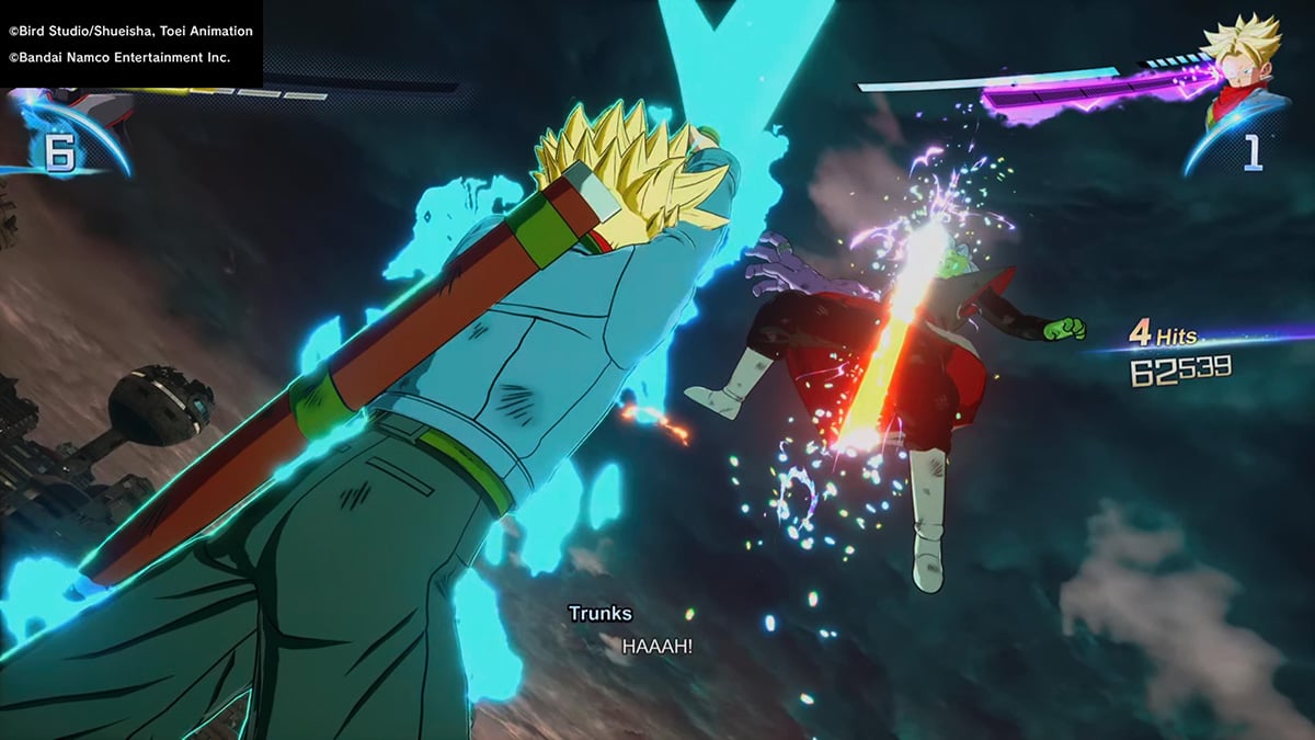 Trunks performs a Final Hope Slash in Dragon Ball Sparking Zero.