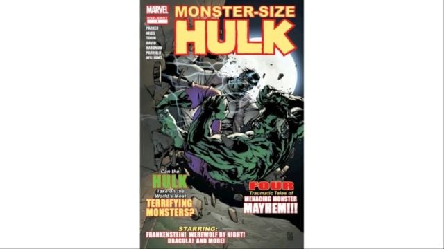 A comic book cover titled Hulk Monster Sized Special.