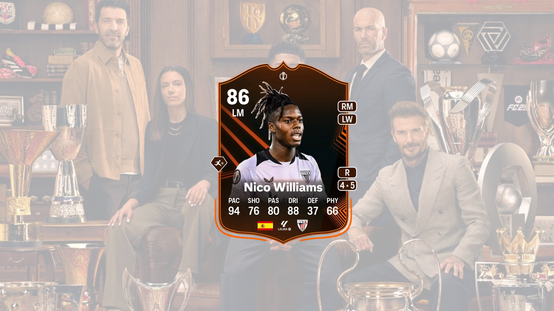 An image of Nico Williams RTTK SBC solutions in EA FC 25