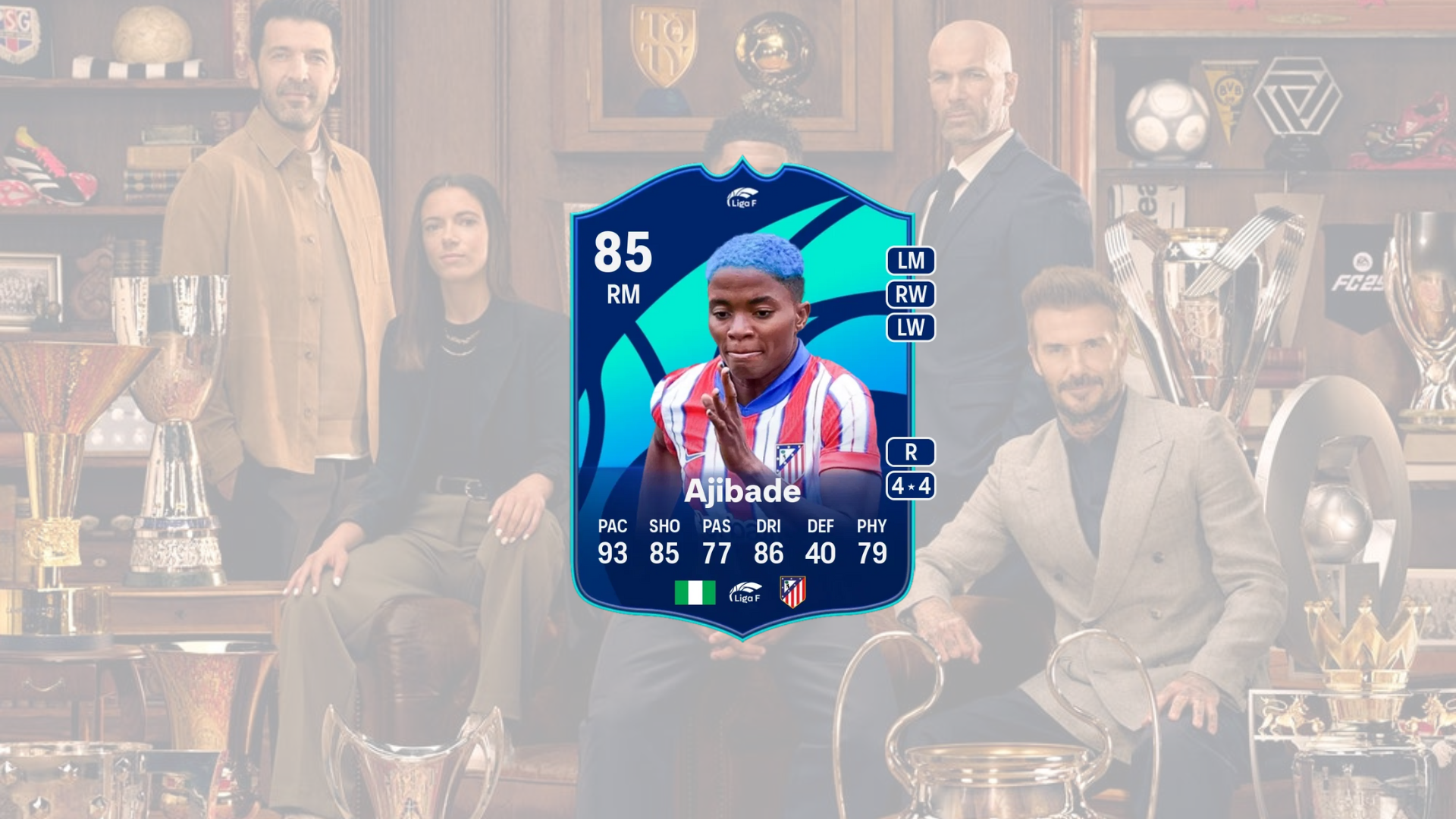 An image of Ajibade Liga F POTM SBC in EA FC 25