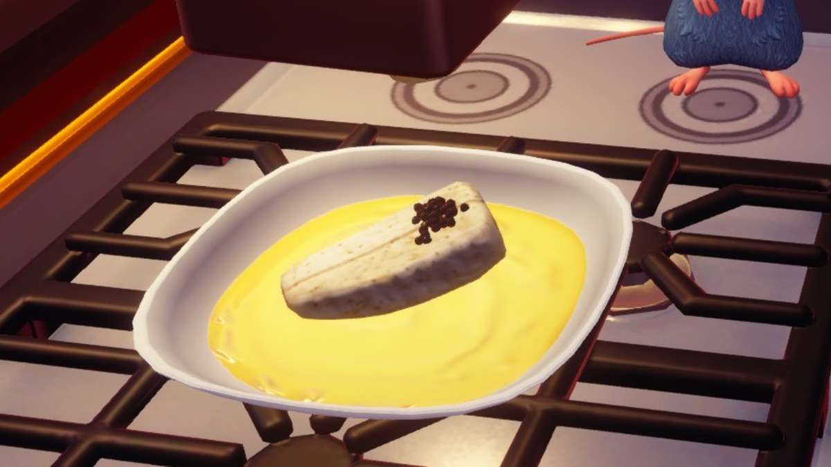 How to make Poached Basil Butter Sturgeon in Disney Dreamlight Valley