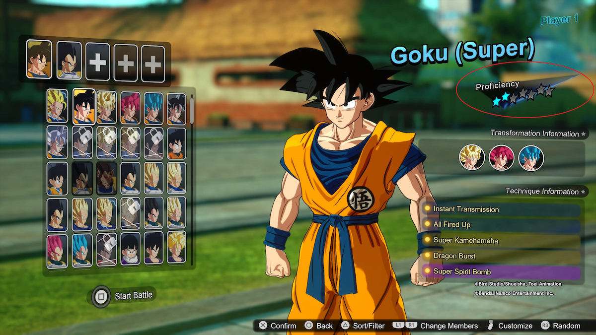 ¿Qué hace Proficiency en Dragon Ball: Sparking Zero?