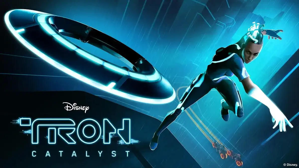 Tron Catalyst header image featuring key art and Disney logo.