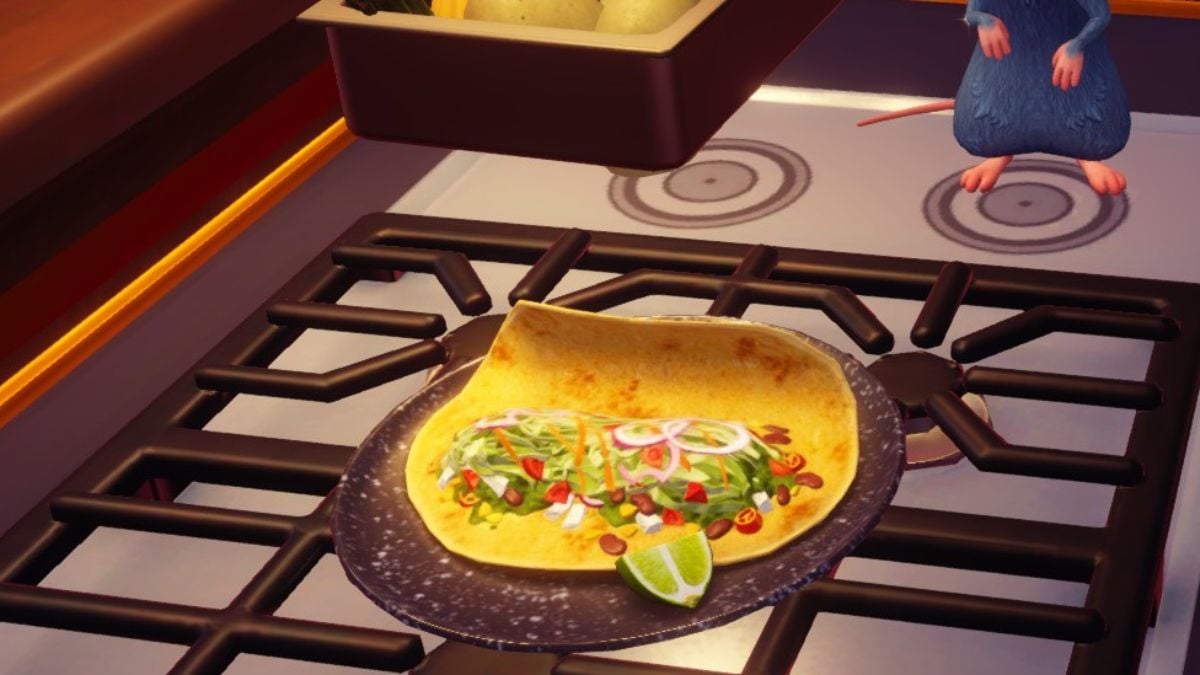 Cómo hacer un taco vegetariano en Disney Dreamlight Valley