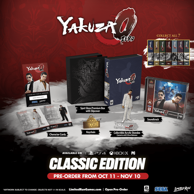 Clear off some shelf space for the Limited Run Games line of physical Yakuza re-releases