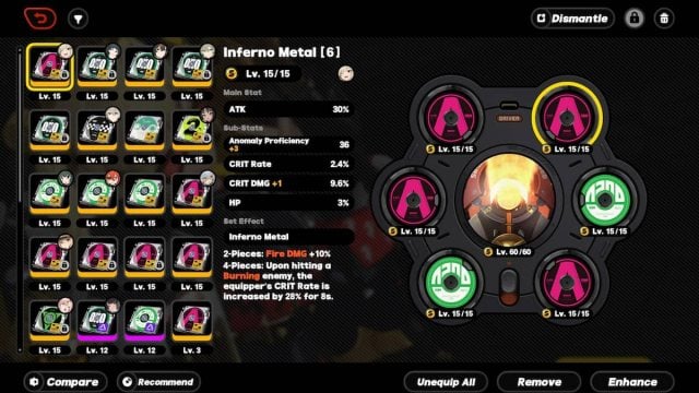 Inferno Metal Disc in Zenless Zone Zero