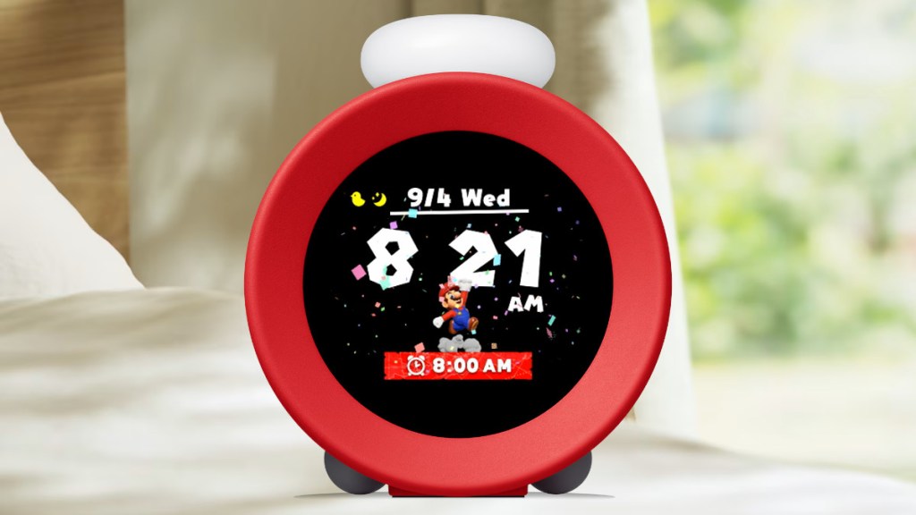 Nintendo has released a futuristic yet nostalgic alarm clock called Alarmo