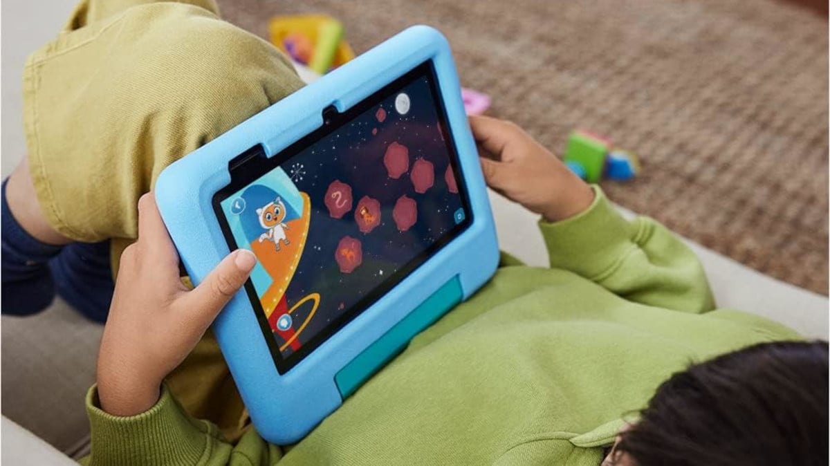 The Amazon Fire Kids Tablet is perfect for kids