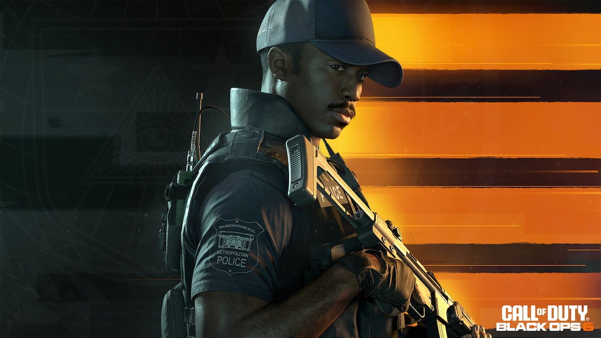 Call od Duty Black Ops 6 pre-load and launch times header featuring a soldier from the game.