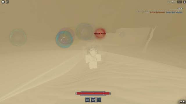 Player doing a Savior mission in Sorcery Roblox