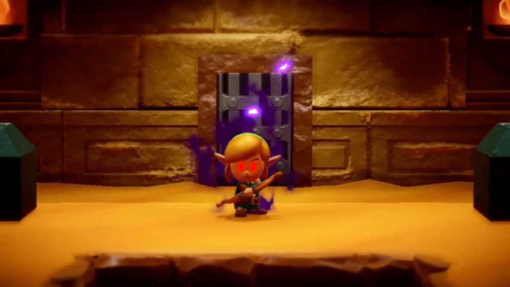 Dark Link in the Gerudo Sanctum in Zelda: Echoes of Wisdom