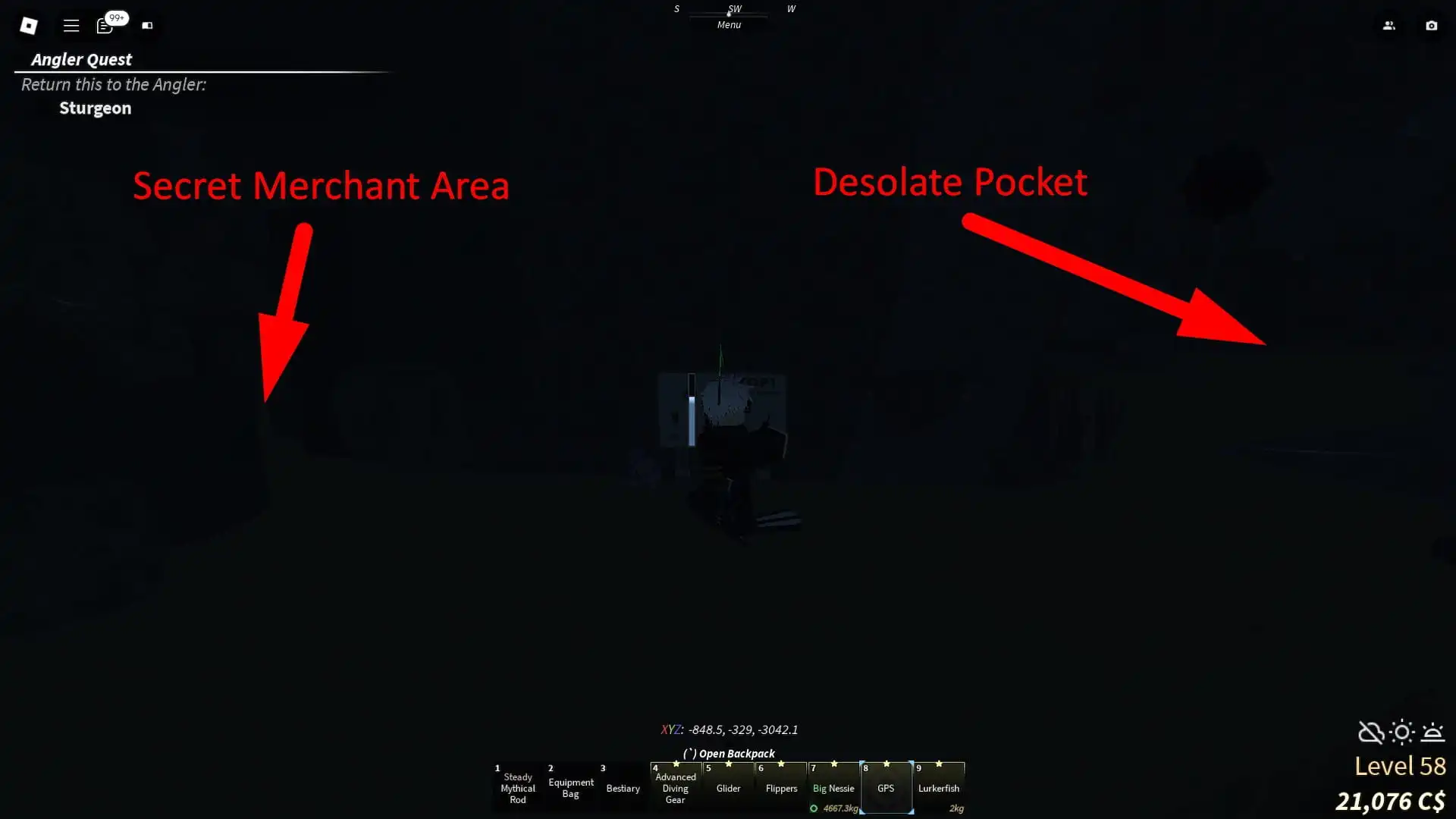 Fisch Roblox Desolate Deep Area Guide – How to Reach, Rod Locations, Abundance Spots, and More