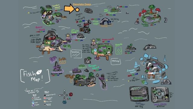 Fisch Map with Desolate Deep location