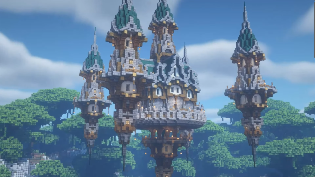 Floating Castle made by Twin Saw  in Minecraft