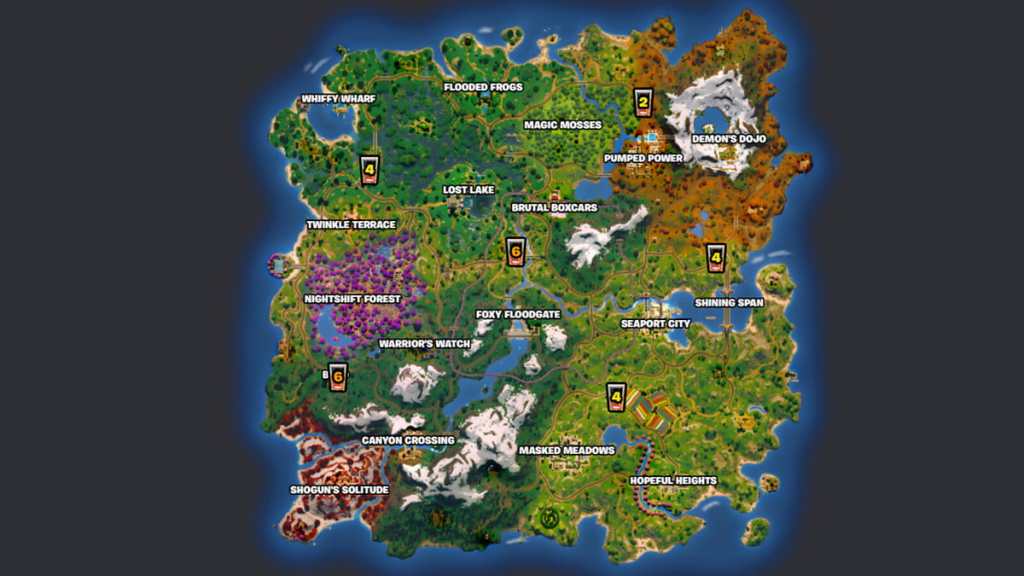 Fortnite fuel pump locations in Chapter 6 Season 1