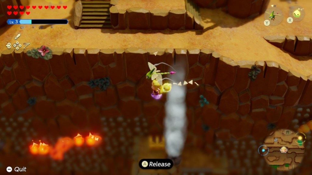 Cómo completar las misiones secundarias de Glide Path en Zelda Echoes of Wisdom