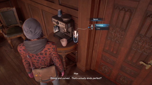 The spoon you need to pick the cabinet in the Library in Life is Strange: Double Exposure