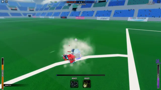 Player tackling in Vision Roblox experience