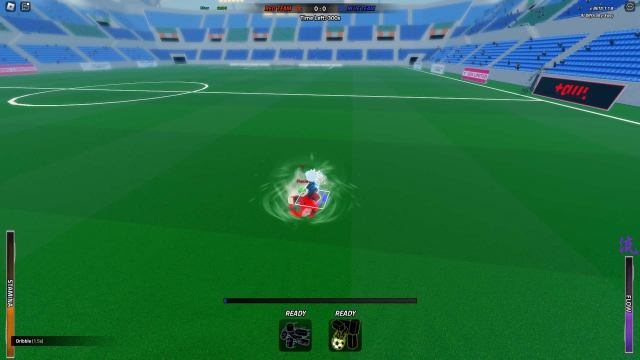 Player dribbling in Vision Roblox experience