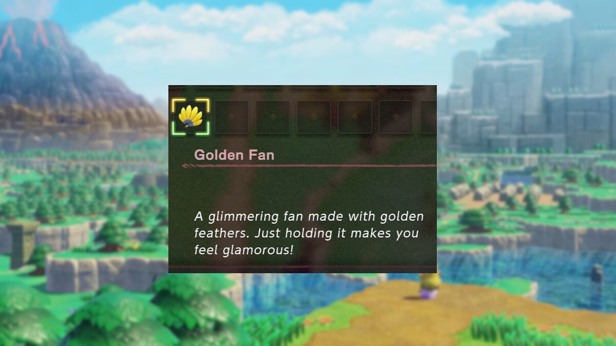 Cómo conseguir y usar Golden Fan en Zelda Echoes of Wisdom