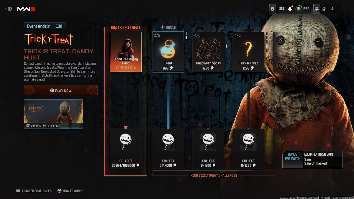 All Trick ‘r Treat: Candy Hunt event challenges and rewards in MW3 and Warzone