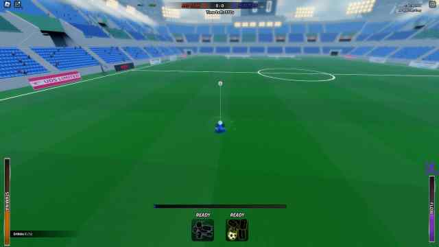 Player lob dribbling in Vision Roblox experience