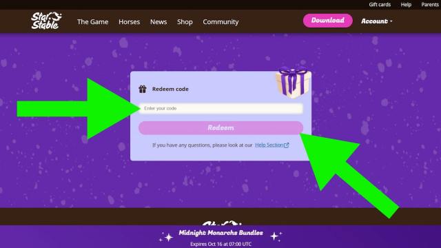 How to redeem Star Stable codes