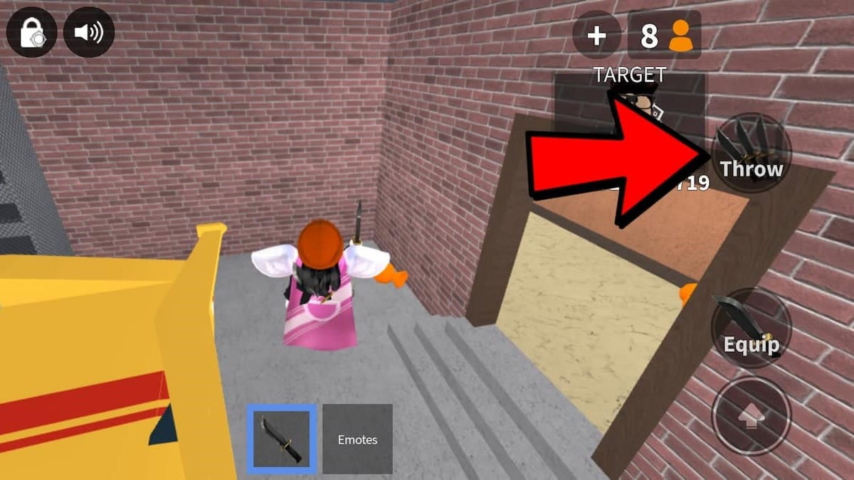 Cómo lanzar un cuchillo en Roblox Murder Mystery 2