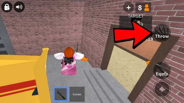 How to throw a knife in Murder Mystery 2