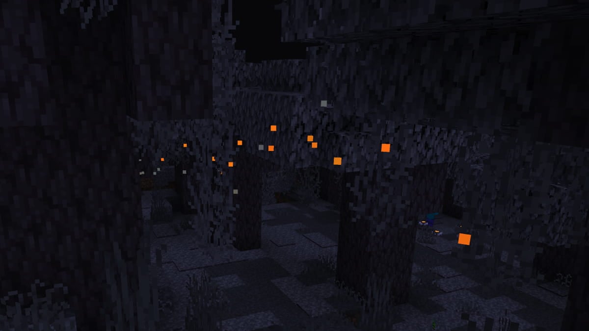 Minecraft Creaking particles