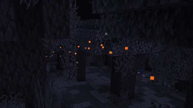 Minecraft Creaking particles