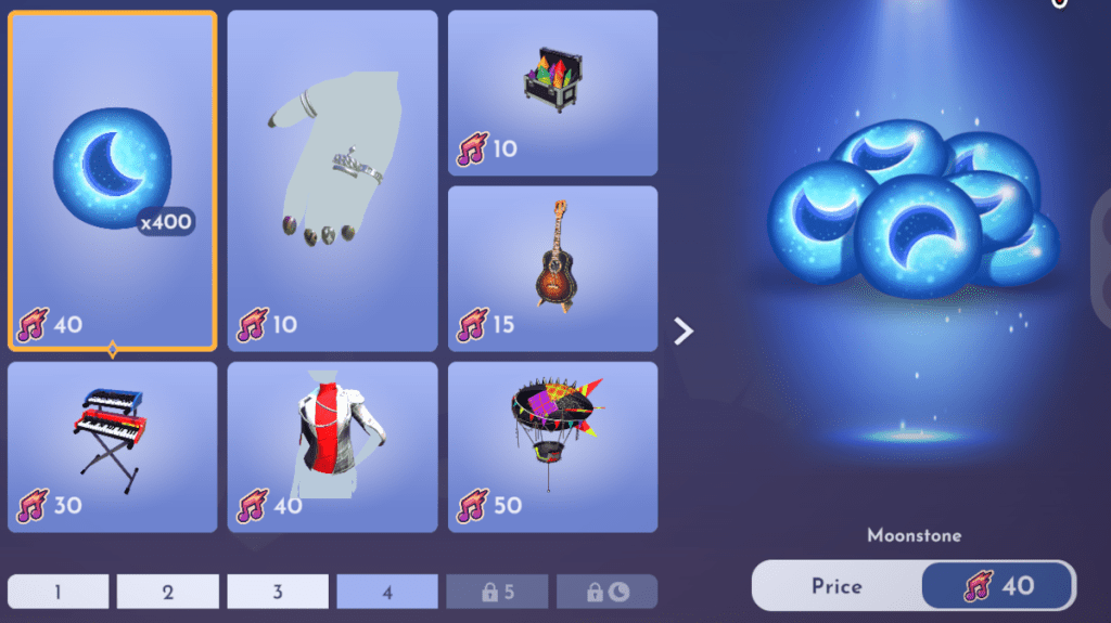 All The Night Show Star Path rewards in Disney Dreamlight Valley