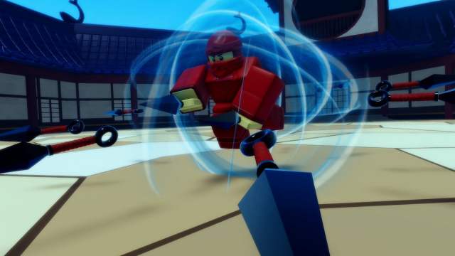 Human race player in Ninjitsu Master of Elements Roblox experience