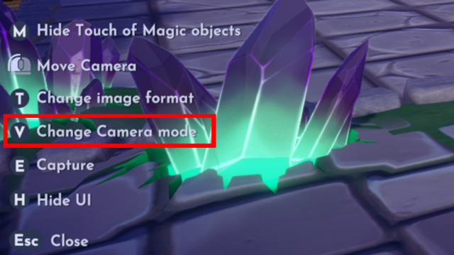 Changing the camera mode unlocks posing with tools in Disney Dreamlight Valley