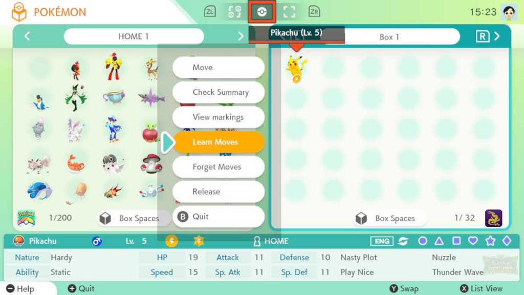 Cómo transferir Pokémon usando Pokémon Bank, Transporter y Home