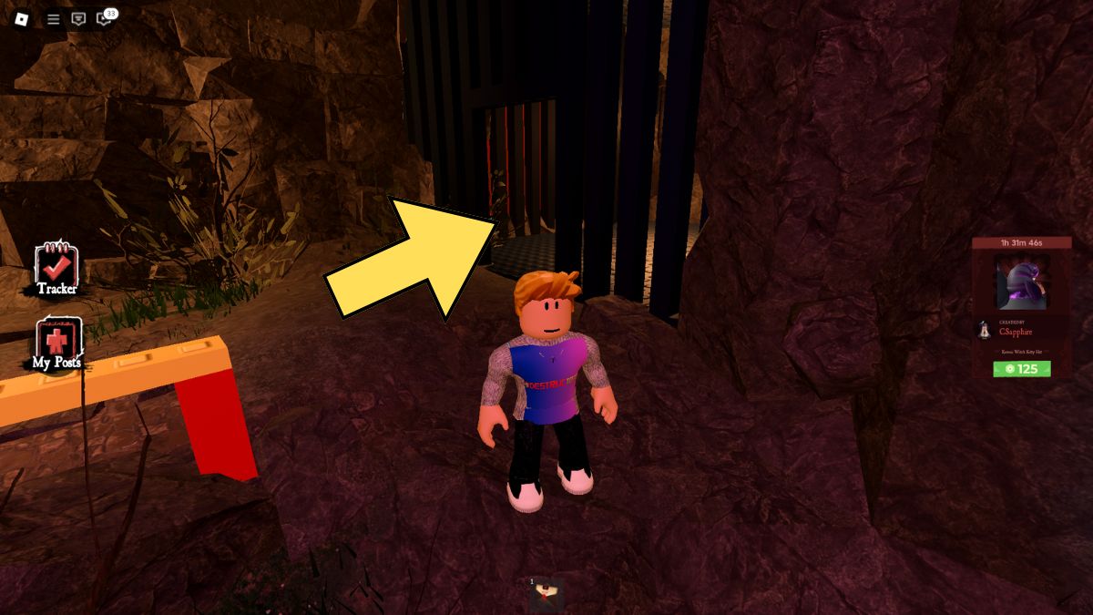 First Skull fragment location in the Haunt Roblox