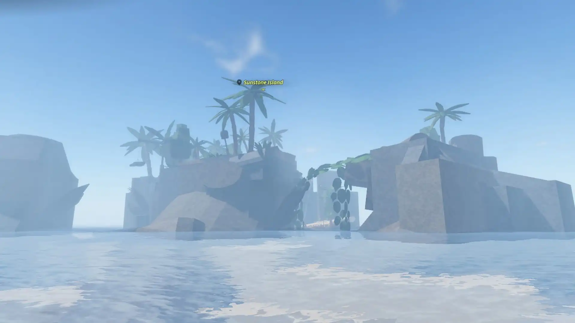 Sunstone Island in the Fisch Roblox experience