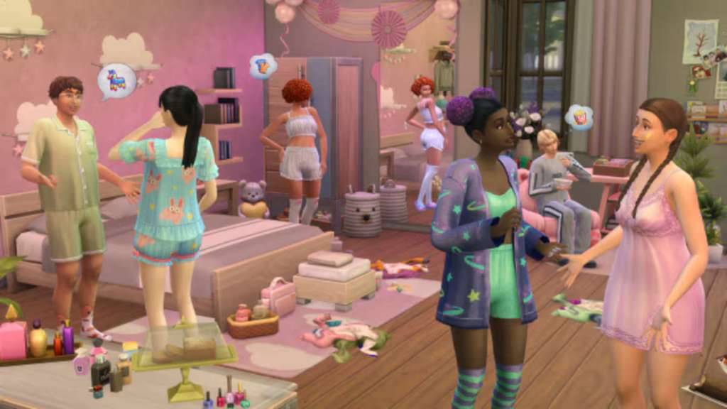 Los Sims 4: kits de creación kitsch acogedor y dulce fiesta de pijamas llegarán el 14 de noviembre