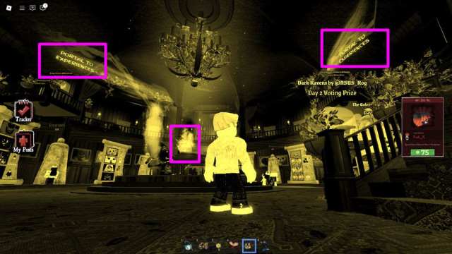 Ballroom secret messages in The Haunt Halloween Roblox